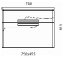 Тумба с раковиной Edelform Nota 75