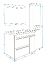 Комплект мебели 1Marka Соната 90П 2 ящика, 1 дверца, зеркало-шкаф Соната 90
