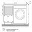 Тумба с раковиной Марс 38 R/L напольная над стиральной машиной