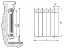 Радиатор водяной алюминиевый Rifar Alum 500 8 секций